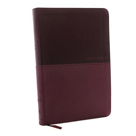 Large Print NKJV Burgundy Leathersoft