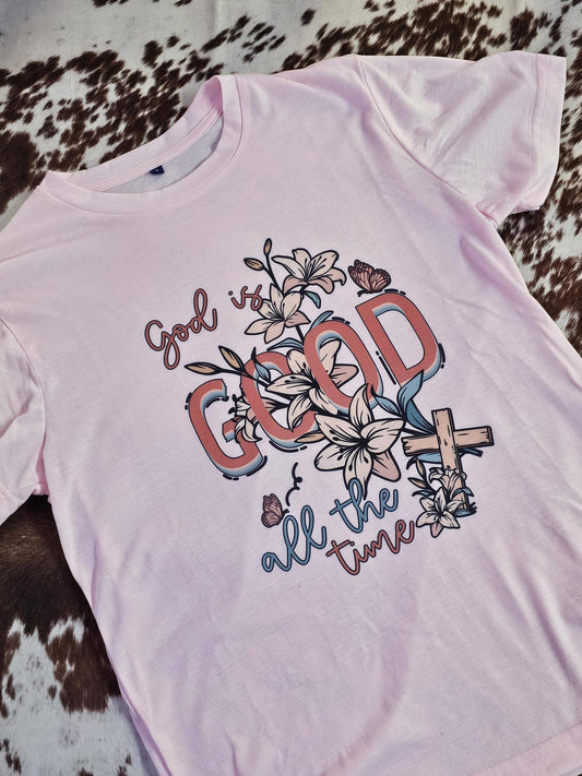 Shirt Pink God Is Good