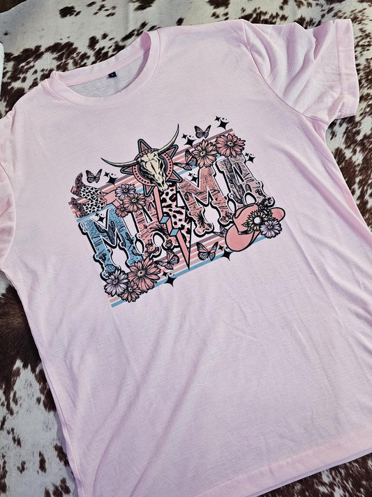 Shirt Pink Western Mama